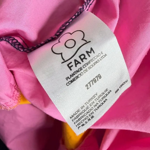 Farm Rio Puff Sleeve Colorblock Maxi Dress XS - Picture 8 of 8